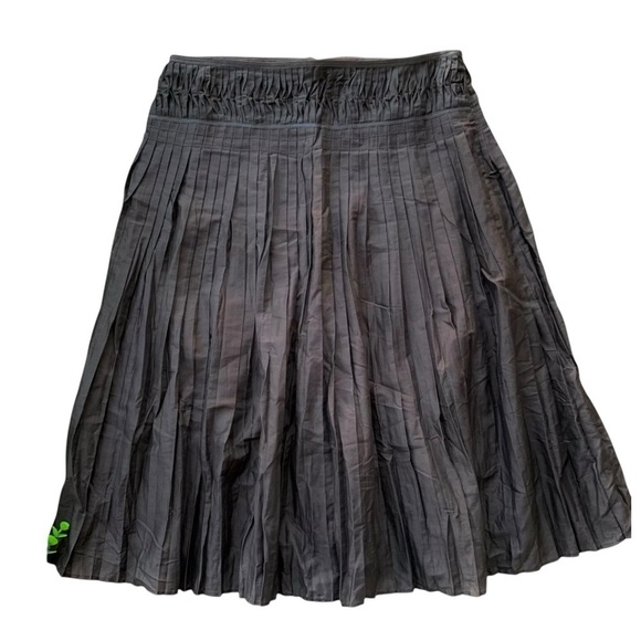 Alfani Pleated Cotton A-Line Knee Length Skirt Walnut Brown Size 10 - Picture 1 of 6